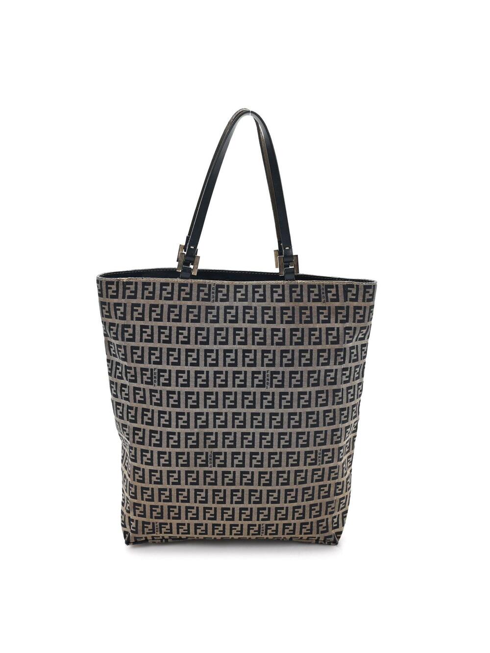 Fendi Zucchino Shopping Tote Navy #301018F40B
